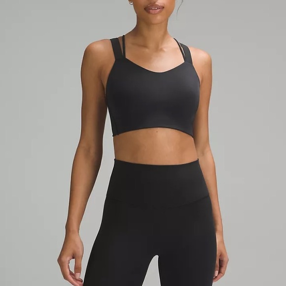 Lululemon D/DD Like A Cloud Longline Sports Bra 6 Black Yoga - Picture 5 of 8